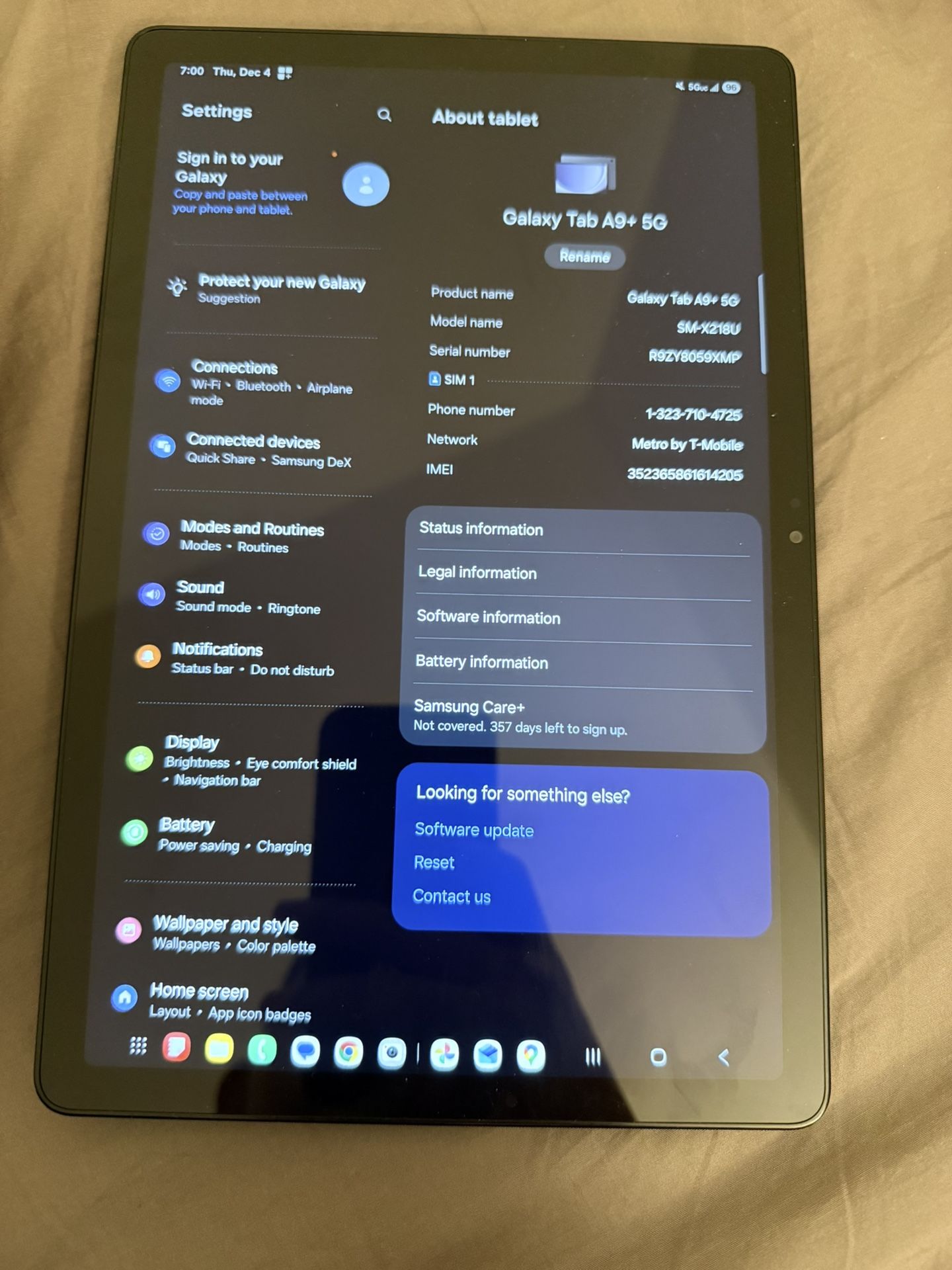 Samsung Galaxy Tablet A9+ 5G
