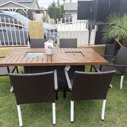Brand New Patio Outdoor Dining Table Set 