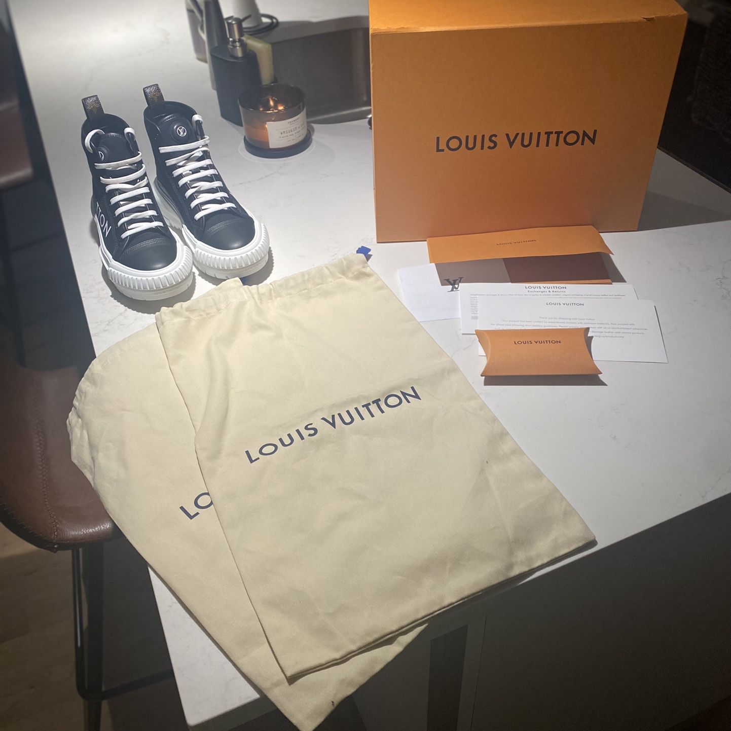 ALL OFFERS CONSIDERED! AUTHENTIC Louis Vuitton Squad Sneaker Boot
