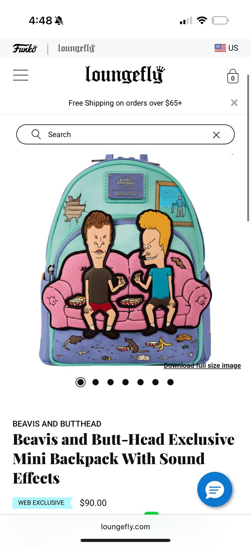 Beavis And Butthead loungefly Backpack