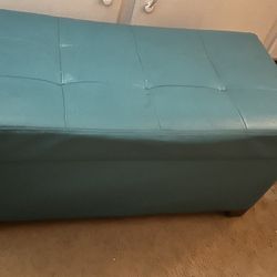 Turquoise Ottoman 
