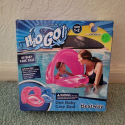 NEW IN BOX...PINK BESTWAY UV BABY CARE SEAT FOR POOL...ages 1-2