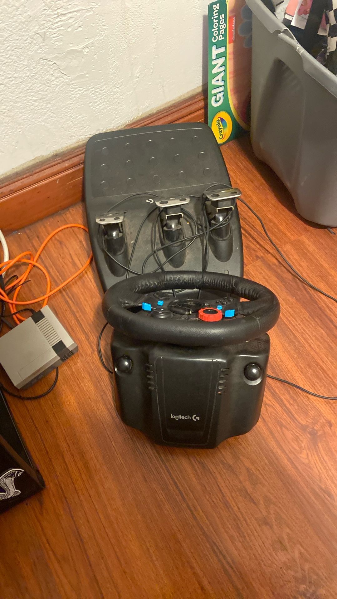 It’s a steering wheel for the PS4