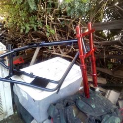 Pocket bike frame & forks