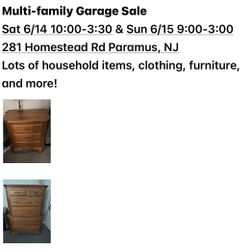 Multi Family Garage Sale Sun 6/15