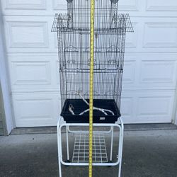 Bird Cage with Rolling Stand