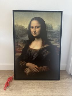 Excellent condition Virgil Abloh x IKEA MARKERAD "MONA LISA" Backlit Artwork