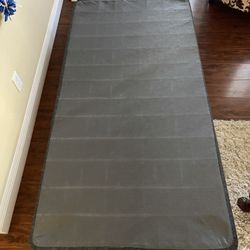 Bed Frame, Box Spring, & Mattress Topper (Twin, Mattress not included)
