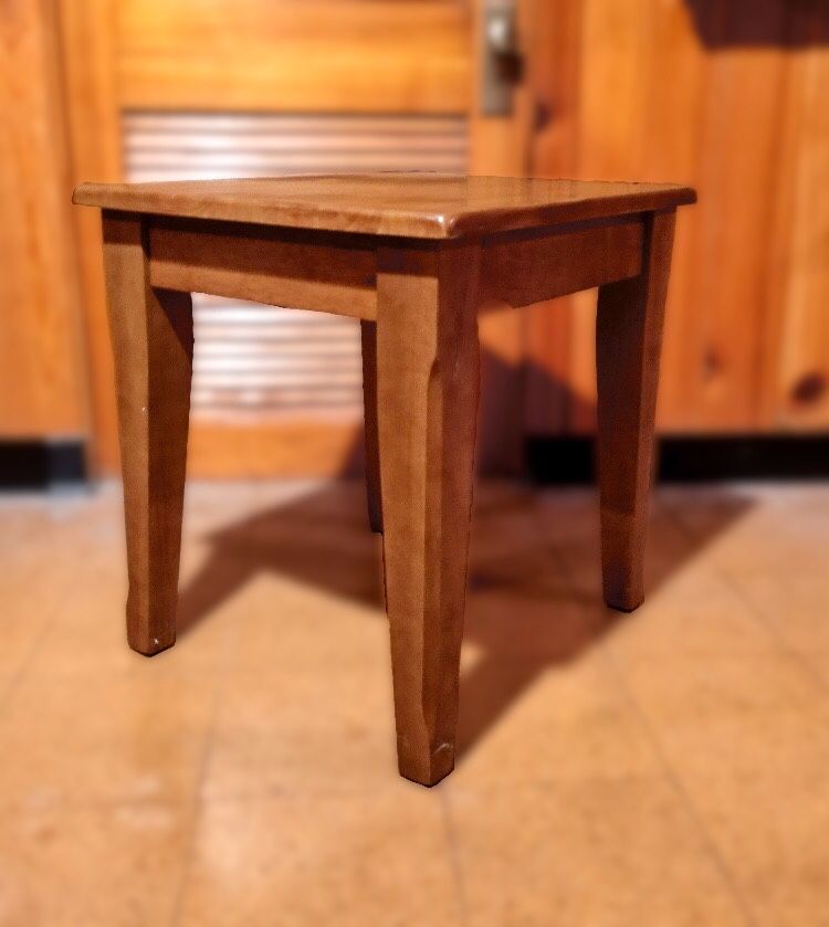 Solid Wood End Table Lightly Used