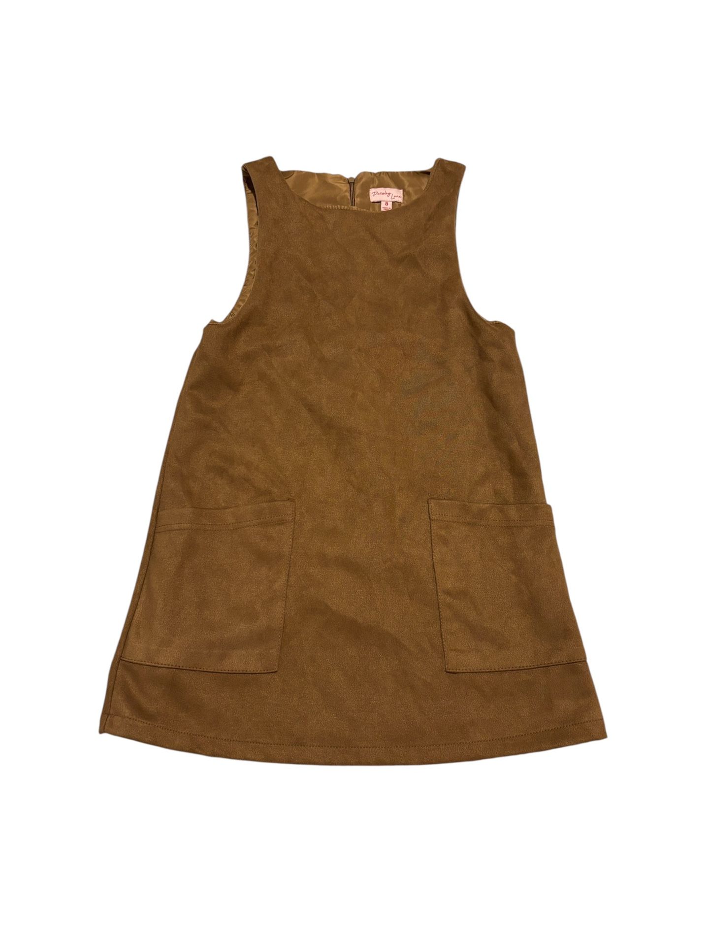 Girls Paisley Lane Brown Dress Size 8