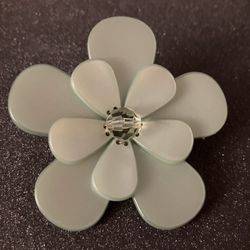 Vintage Moonglow Lucite Glass Flower Brooch