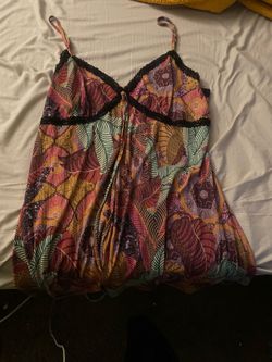 SHEIN pattern lace slip dress