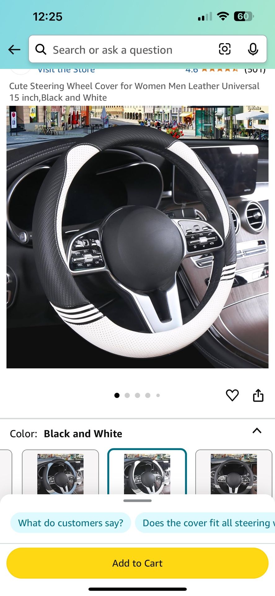 15 Inch Steering Wheel Cover