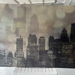 Canvas Cityscape Artwork 
