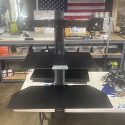 Ergotron Dual Monitor Adjustable Desk