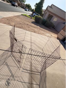 Metal Wire Pet Fence - 57” Circumference - 16’ Total Length - 36” Height