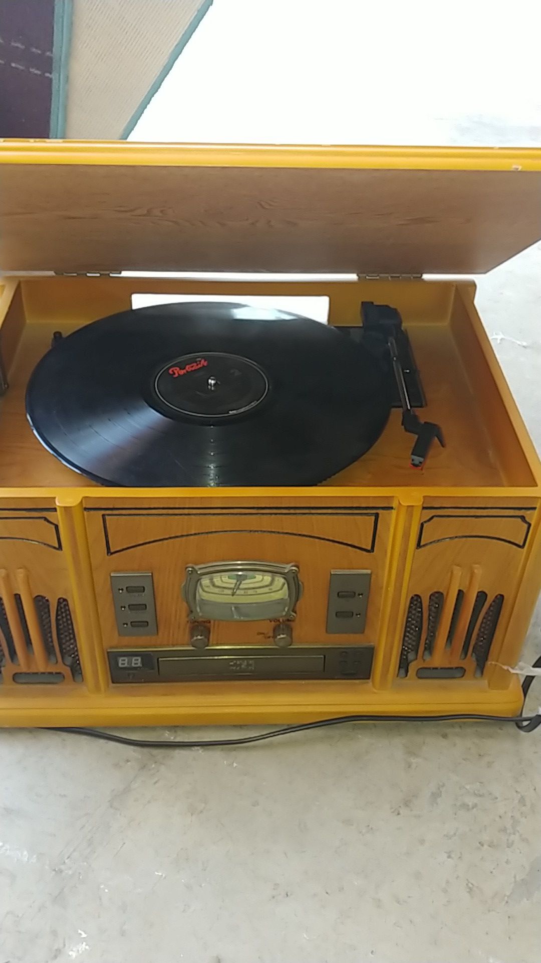 Old School record radio CD player