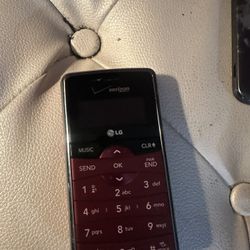 LG EnV2 Phone Red Flip Phone Unlocked