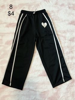 Black striped pants