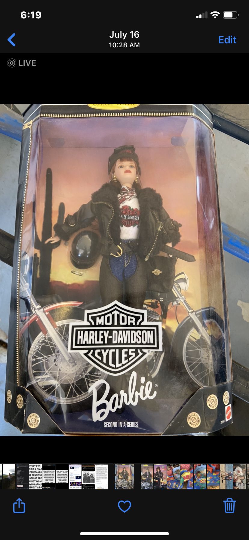 Harley Barbie 2 - NEVER opened!