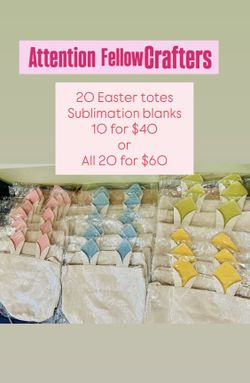 Easter totes for sublimation and more