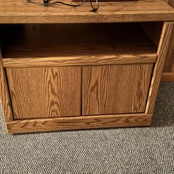 Small TV or Game Console Stand with Storage.