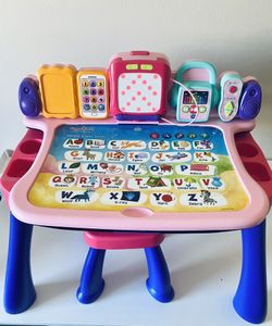 Vtech explore and write online activity desk pink