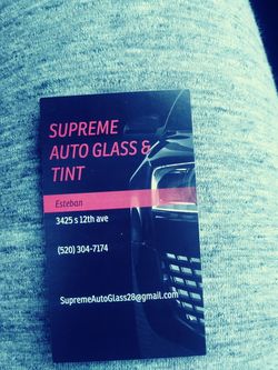 windshield and window tint