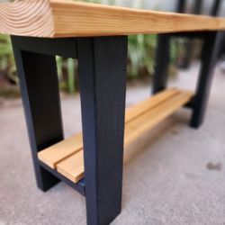 Handmade Wooden 3ft Shoe/Entryway Bench 