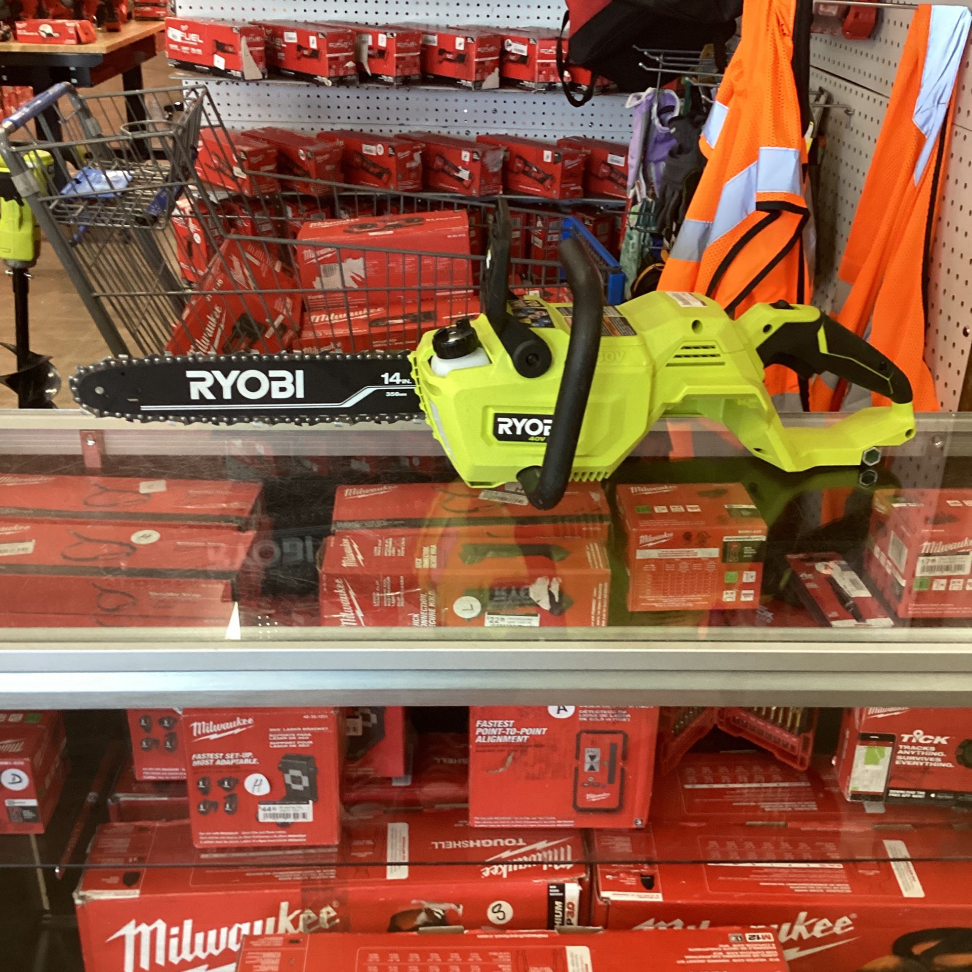 Ryobi 40V HP Brushless 14 in. Battery Chainsaw (Tool Only) (UA) 
