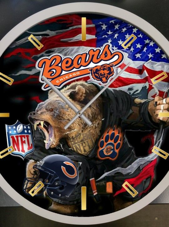 Chicago Bears Wall Clock 