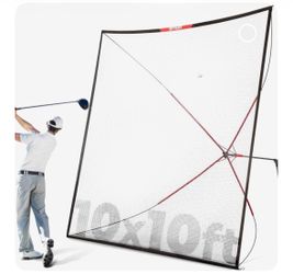 10ft Golf Practice Net with Auto Ball Return Portable Driving Range