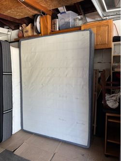 Newer 9 inch blue queen size box spring