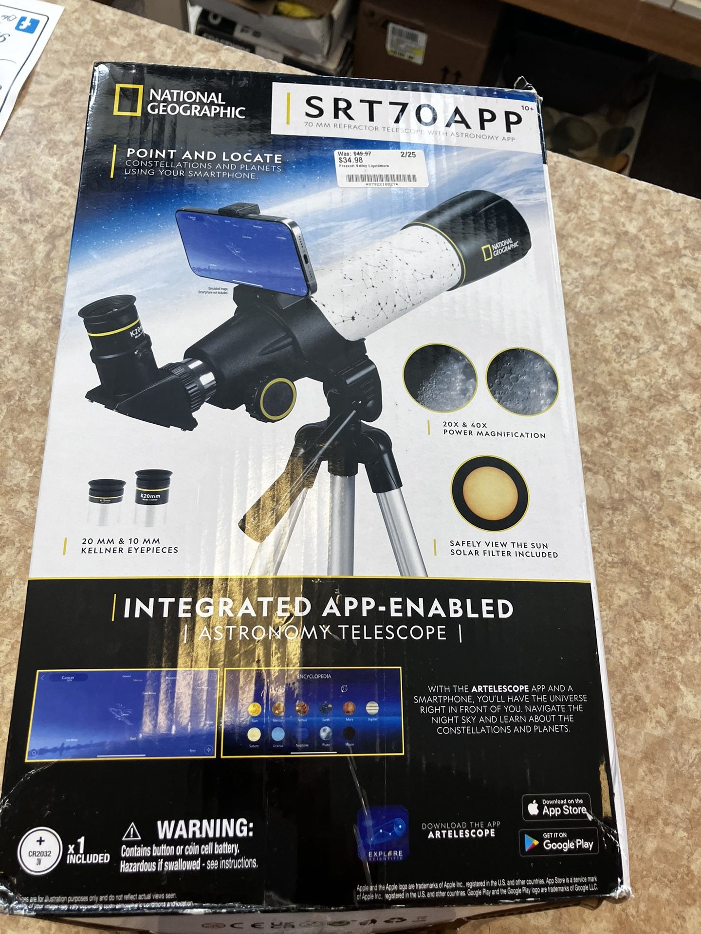 National Geographic 70mm Telescope With Star App