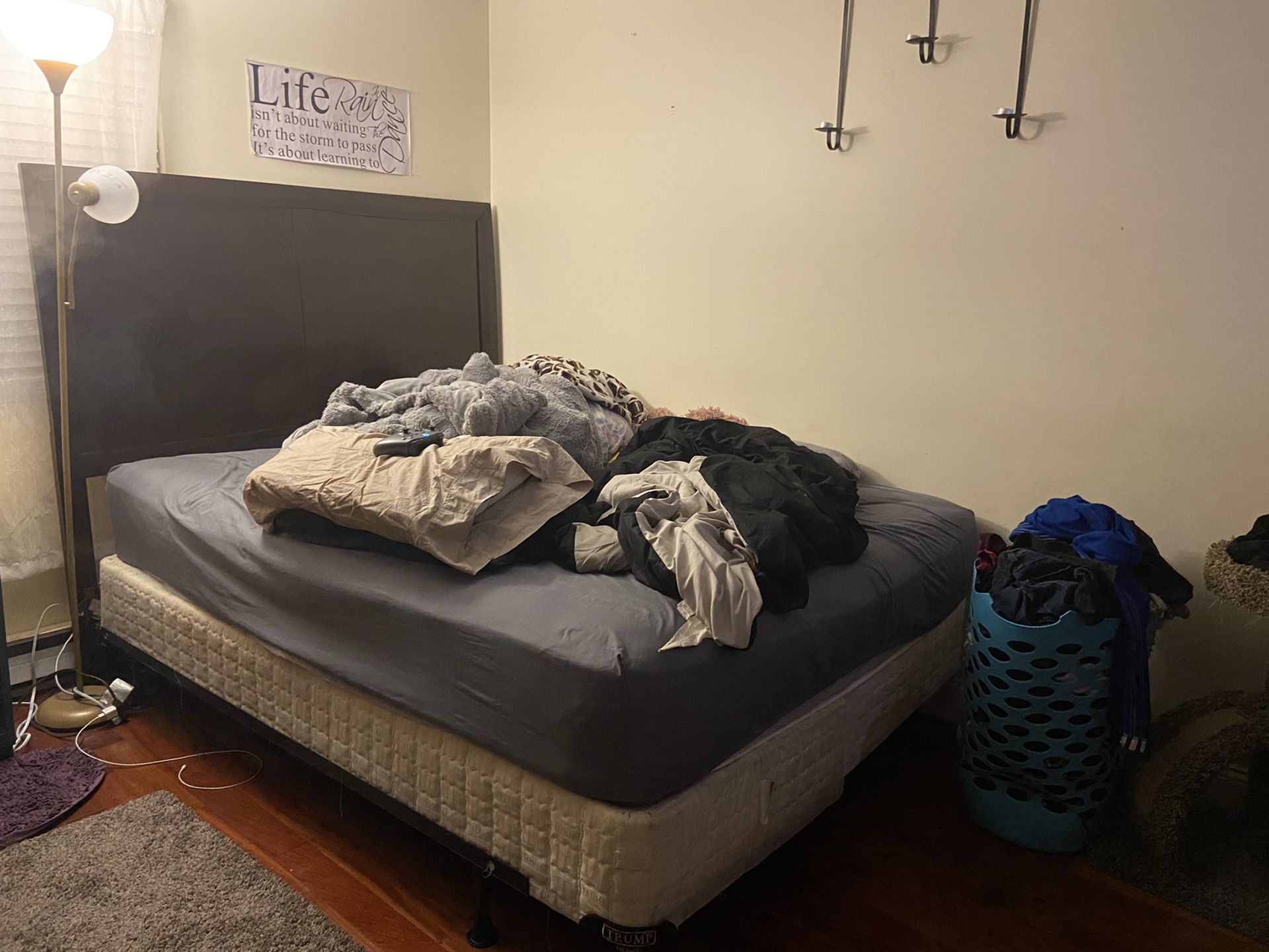 Gently used queen bed frame