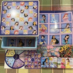 Princess Wood Box And Games 