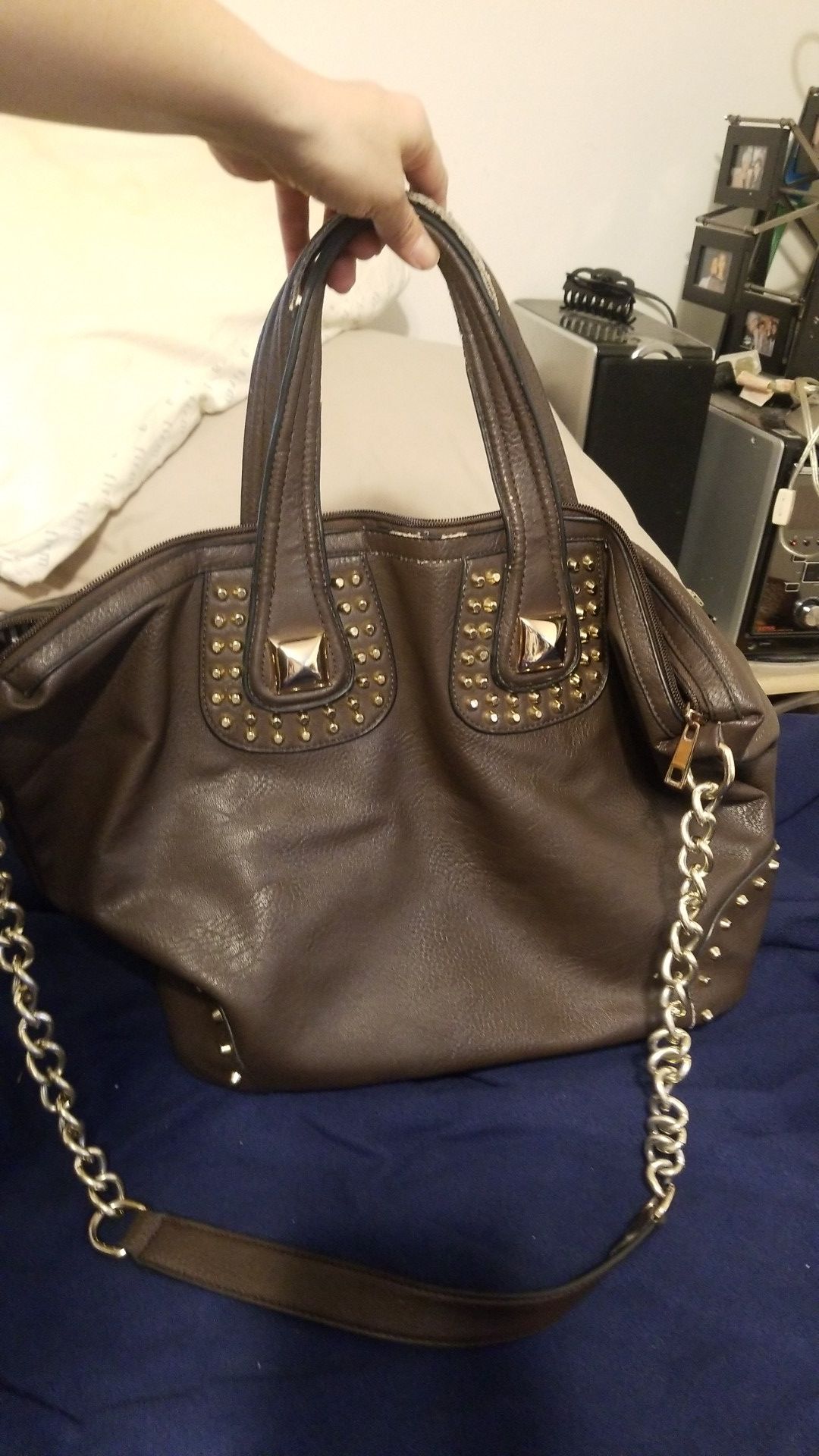 Large Brown Purse Bag