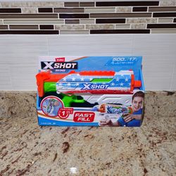 ZURU X-Shot Water Fast-Fill Skins USA Hyperload Water Blaster