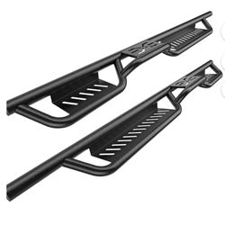 Jeep Wrangler JL 4 Door, Black Powder Coated Nerf Bar