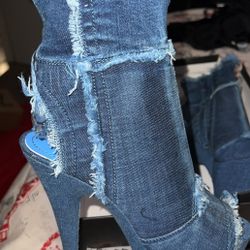 Denim Heels