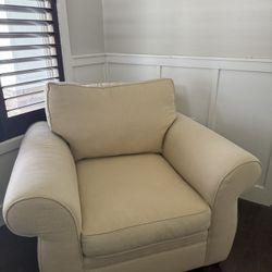 Pottery Barn Roll Arm Chair