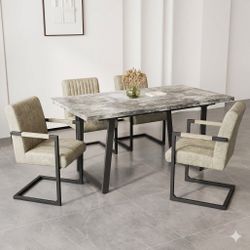 Brand New Modern Table And 4 Chairs For Dining Or Working 