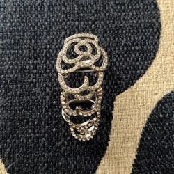 Silver knuckle ring