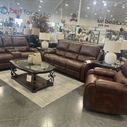 3 Pieces Power recliner/ Includes: Sofa, Loveseat and loveseat 