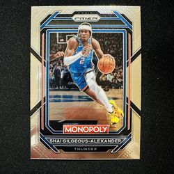 Shai Gilgeous-Alexander Monopoly Prizm