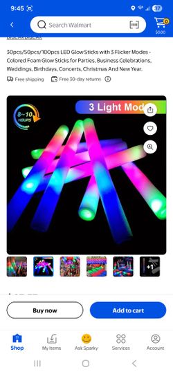 Colored Foam Glow Stiks