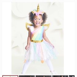 Unicorn unicornio costume disfraz size 4 6 small girl