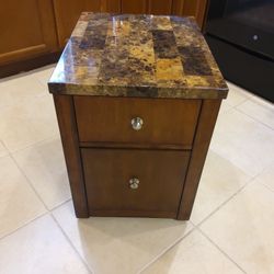 Wood File Cabinet On Wheels ~ Formica Top