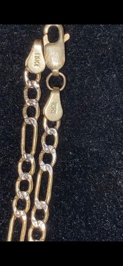 10k gold figaro chain