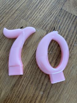 70th Birthday Candles
